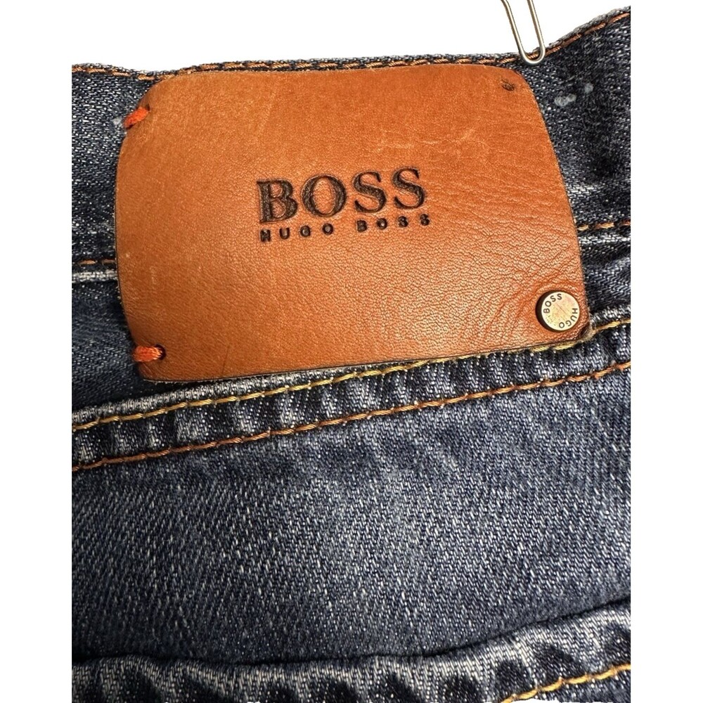 Hugo Boss Orange Label Jeans Mens Blue Straight Leg Button Fly Size